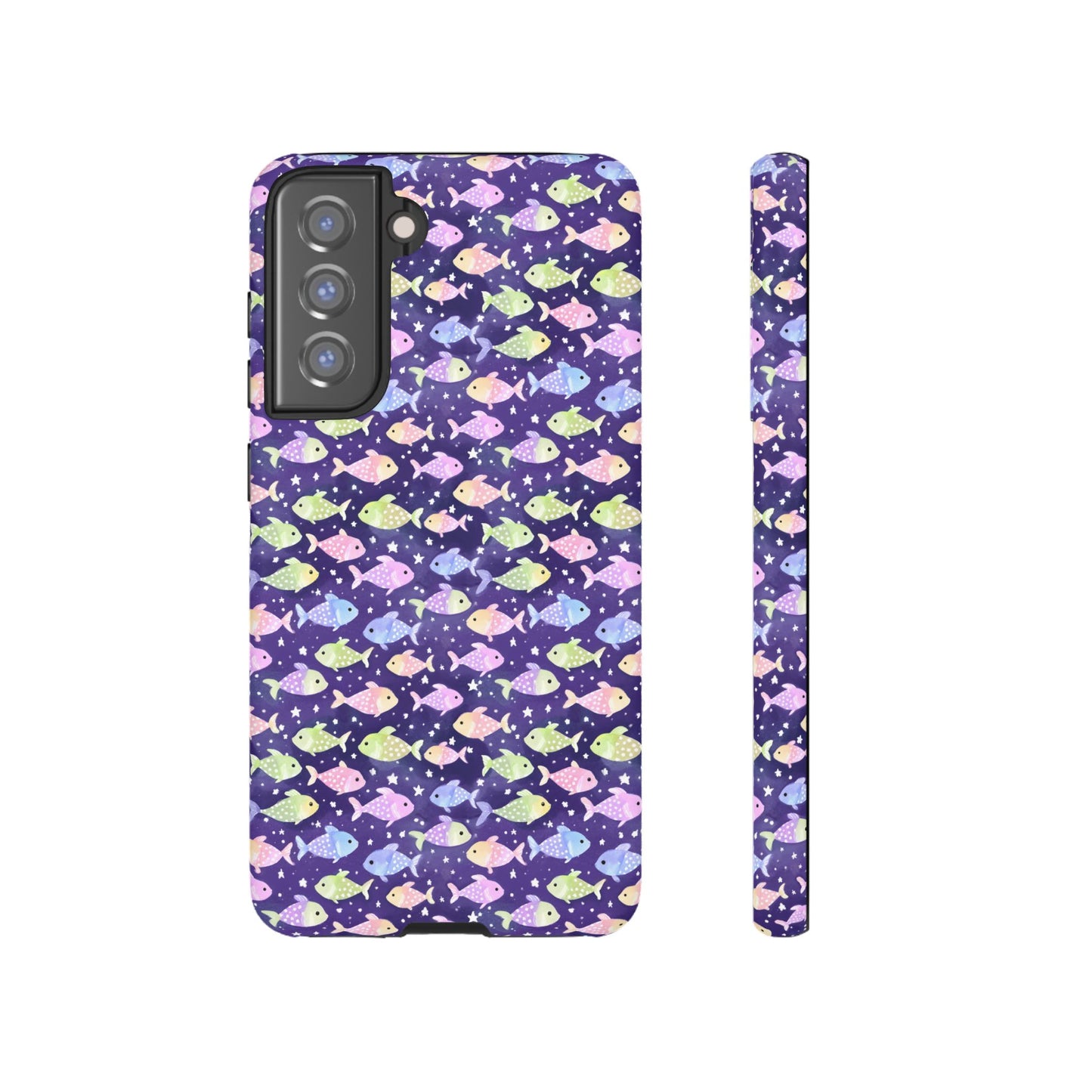 Fish And Stars | Tough Cases | Phone Case | Protective Cover | Ocean Themed | Sea Themed | Cute Phone Cover | Colorful