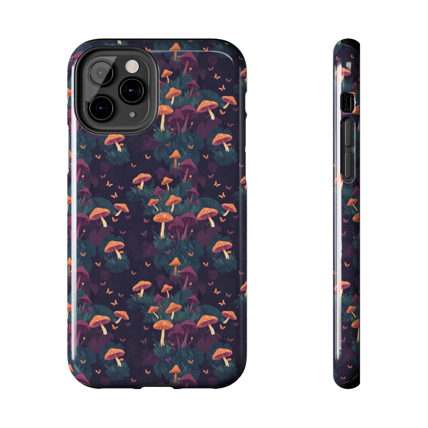 Witchy Mushroom And Moth IPhone Case | Witchy Phone Case | Mushroom Phone Case | Hippie Mushrooms | Night Moths