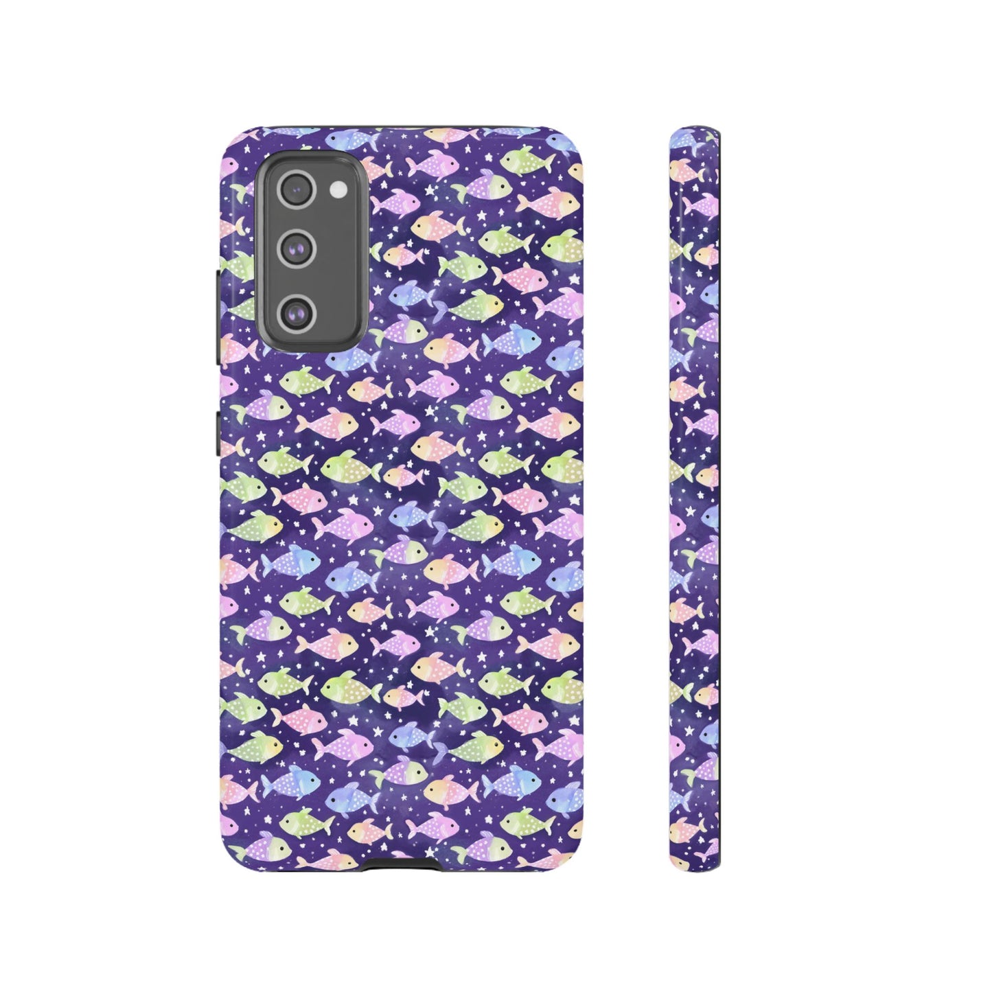 Fish And Stars | Tough Cases | Phone Case | Protective Cover | Ocean Themed | Sea Themed | Cute Phone Cover | Colorful