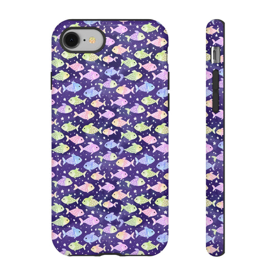 Fish And Stars | Tough Cases | Phone Case | Protective Cover | Ocean Themed | Sea Themed | Cute Phone Cover | Colorful