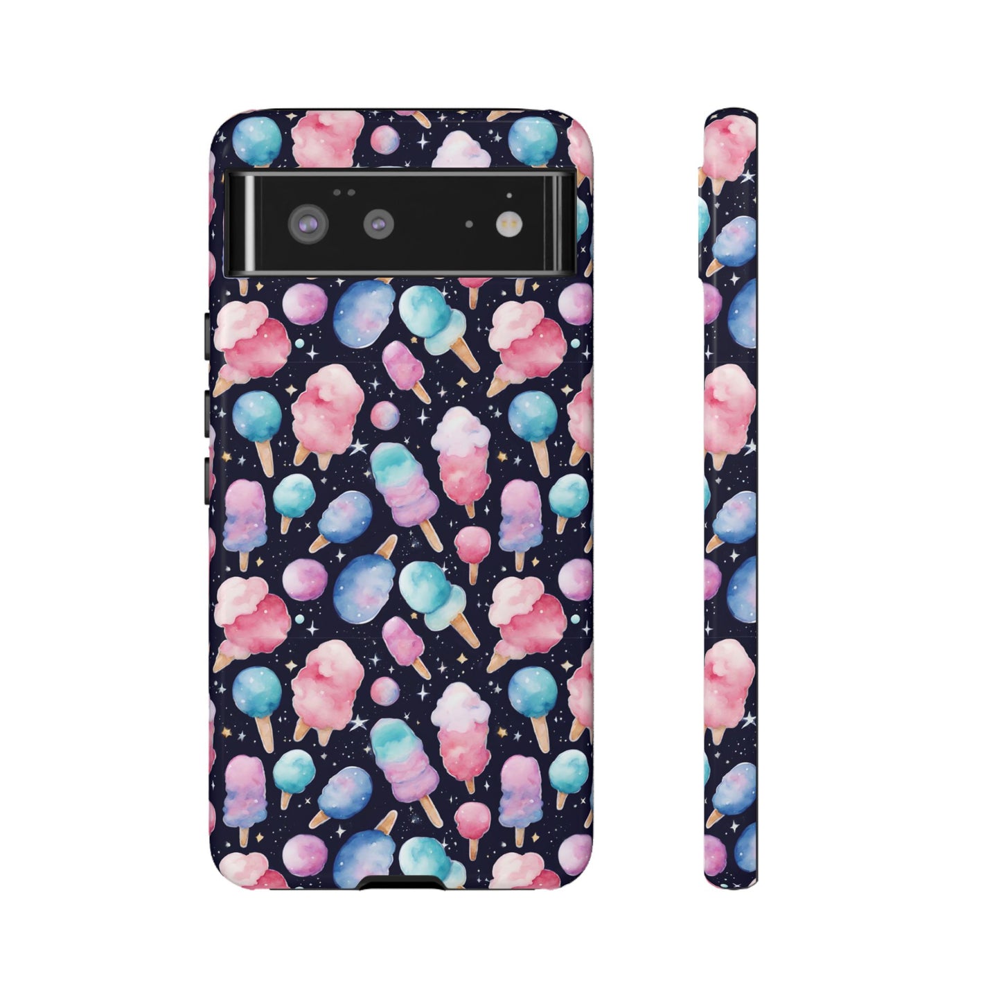 Cotton Candy Space Explosion Tough Case For iPhone Samsung