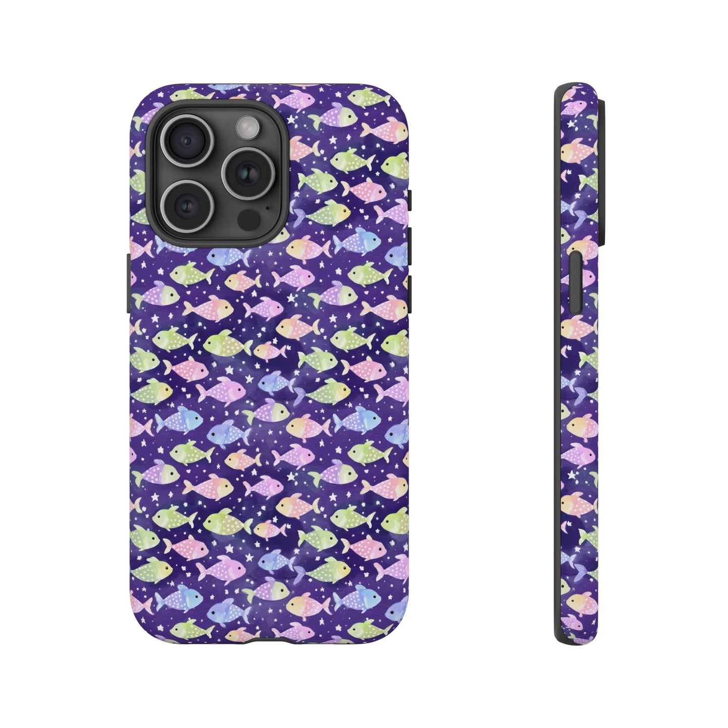 Fish And Stars | Tough Cases | Phone Case | Protective Cover | Ocean Themed | Sea Themed | Cute Phone Cover | Colorful