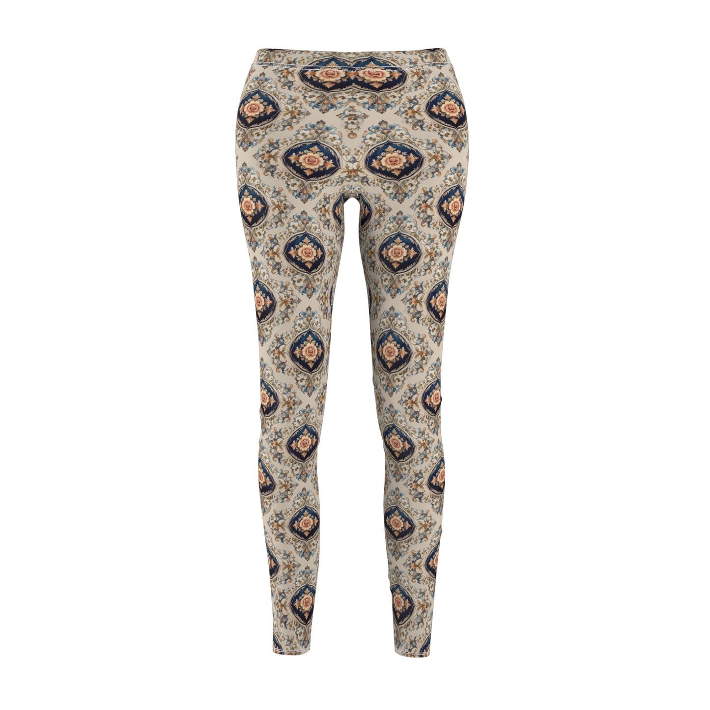 Coquette Aesthetic Floral Leggings Vintage Boho Yoga Pants