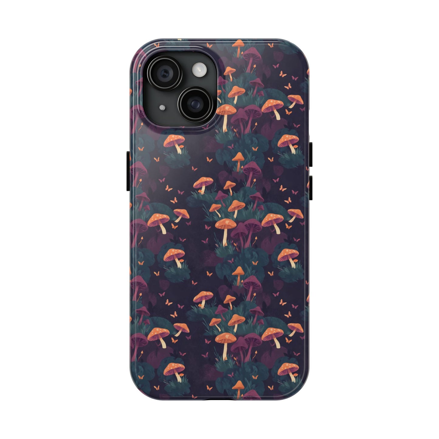 Witchy Mushroom And Moth IPhone Case | Witchy Phone Case | Mushroom Phone Case | Hippie Mushrooms | Night Moths