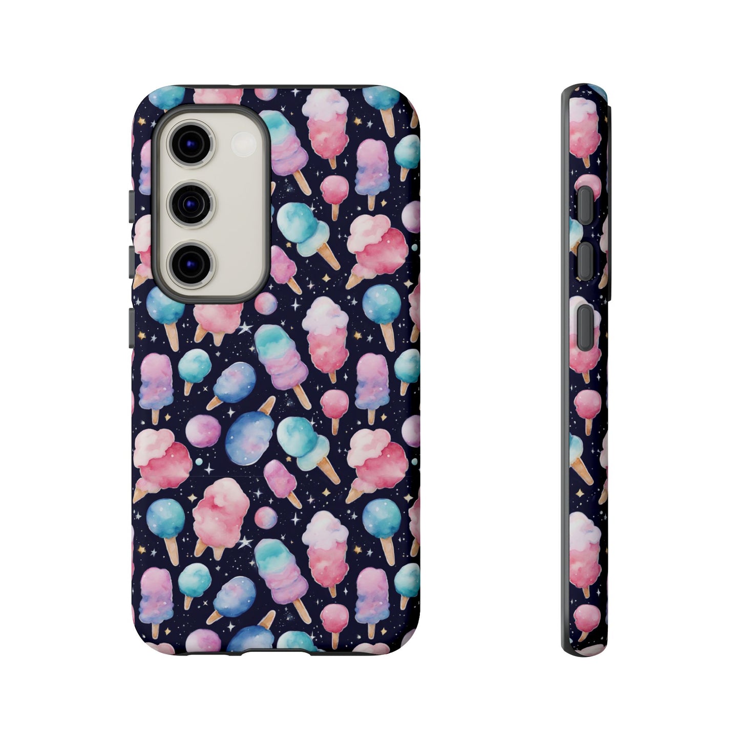 Cotton Candy Space Explosion Tough Case For iPhone Samsung