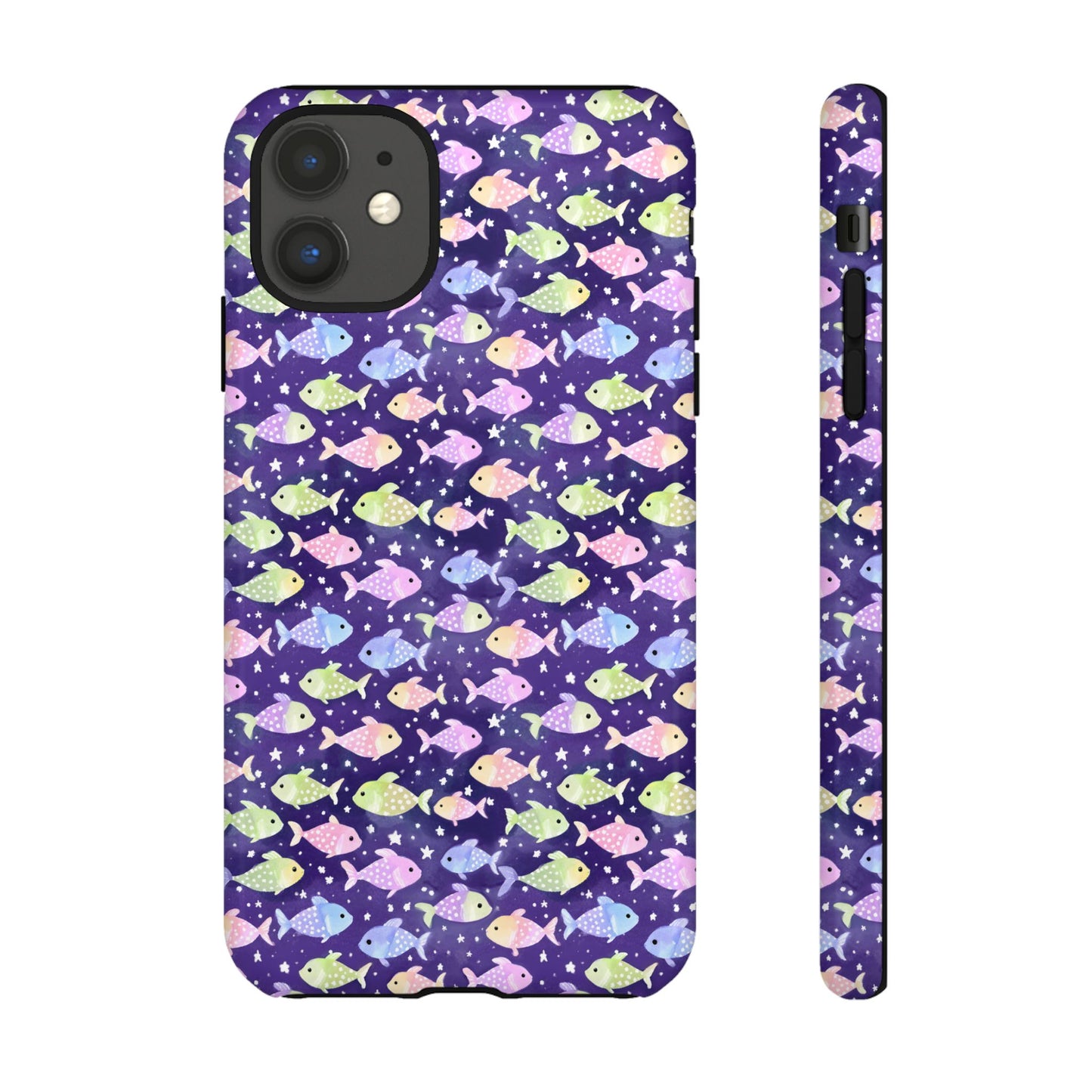 Fish And Stars | Tough Cases | Phone Case | Protective Cover | Ocean Themed | Sea Themed | Cute Phone Cover | Colorful