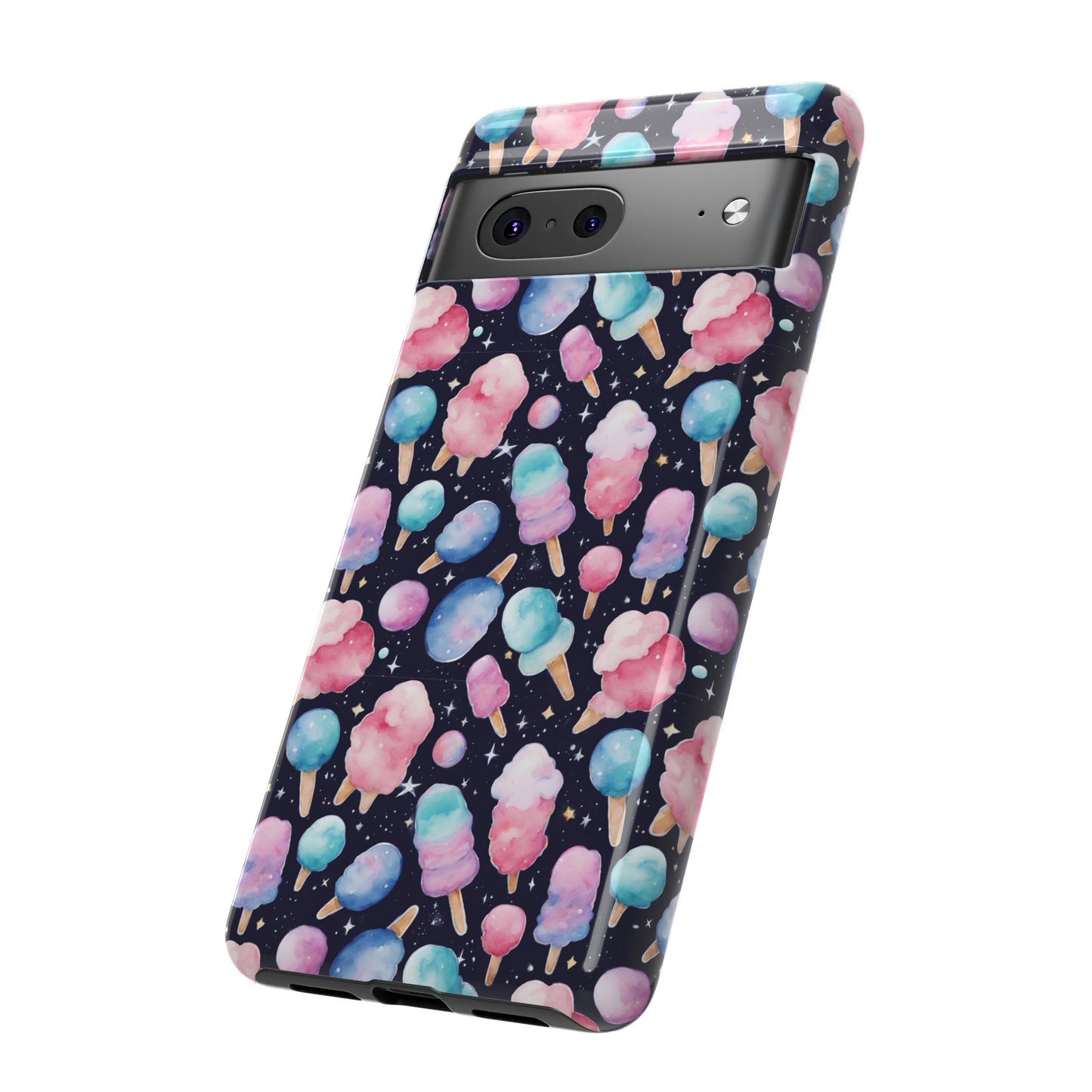 Cotton Candy Space Explosion Tough Case For iPhone Samsung