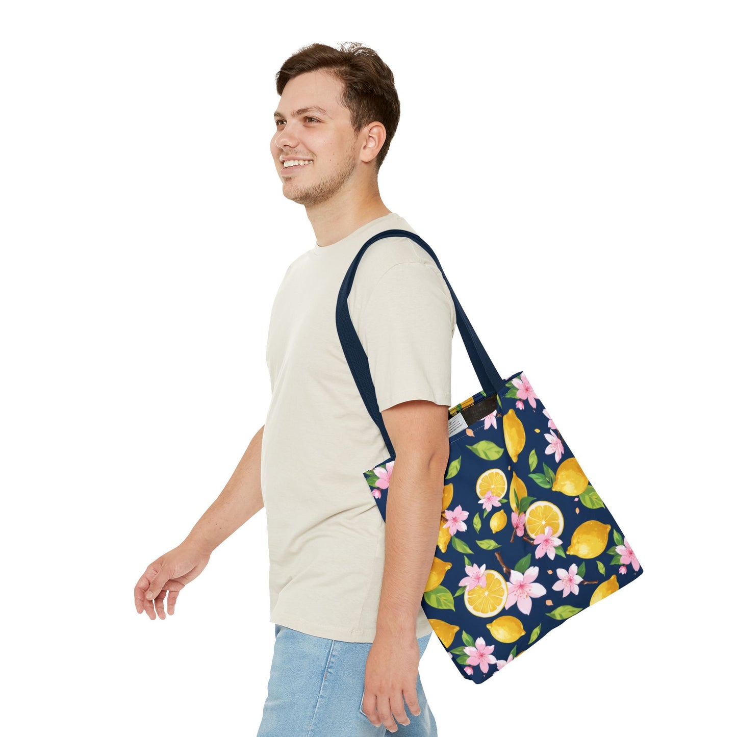 Lemon and cherry blossom Tote Bag