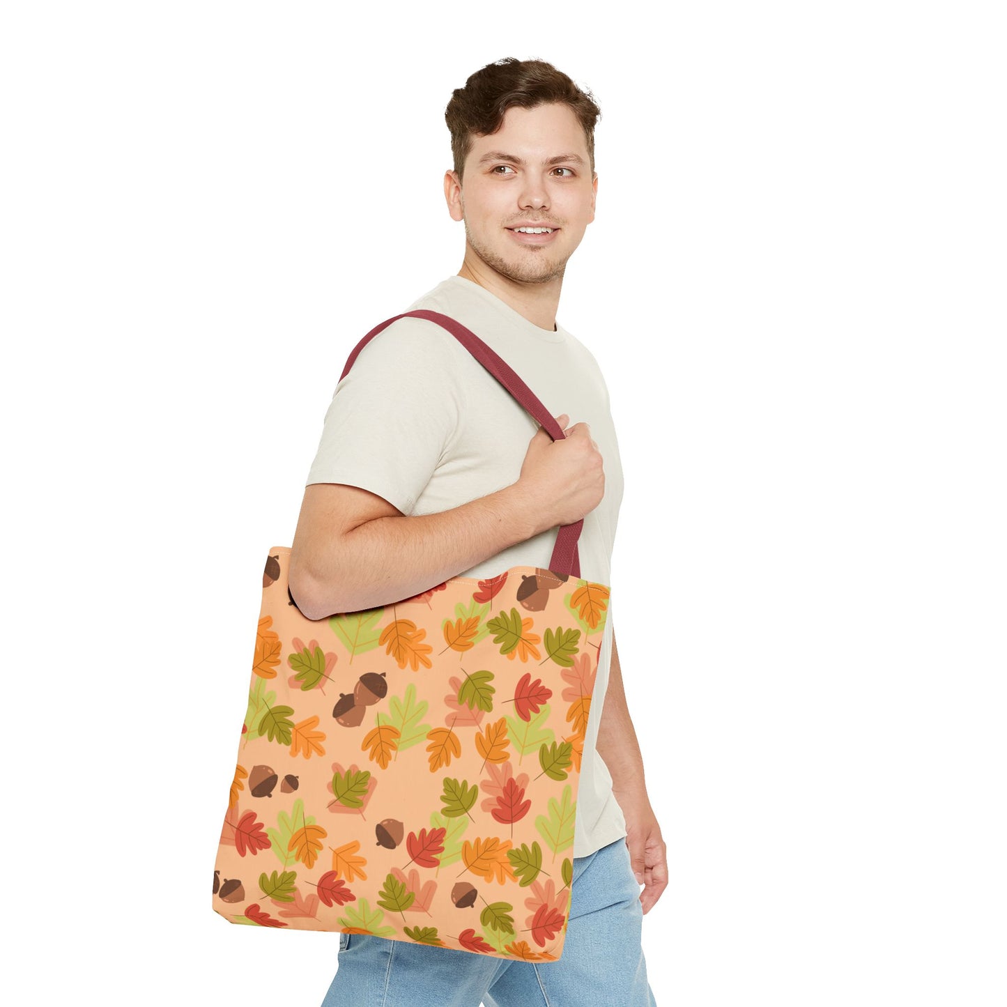Fall Leaves Tote Bag, Eco-Friendly Shopping Bag, Autumn Style, Everyday Use, Perfect for Gift Giving