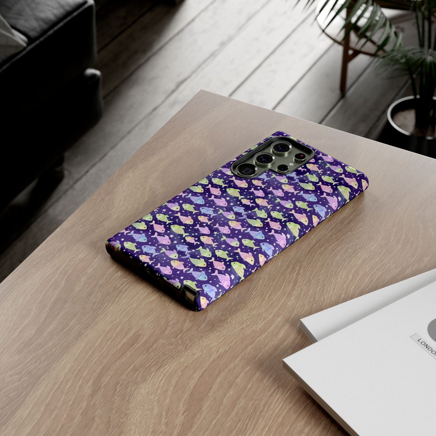 Fish And Stars | Tough Cases | Phone Case | Protective Cover | Ocean Themed | Sea Themed | Cute Phone Cover | Colorful