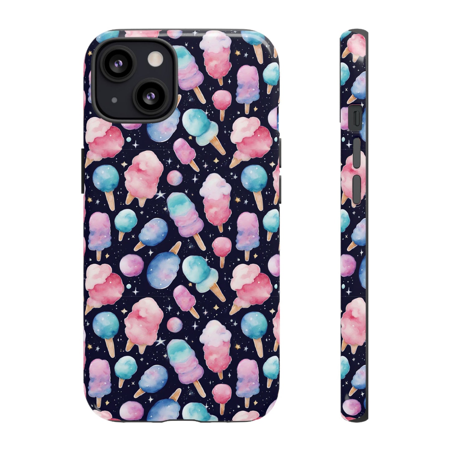 Cotton Candy Space Explosion Tough Case For iPhone Samsung