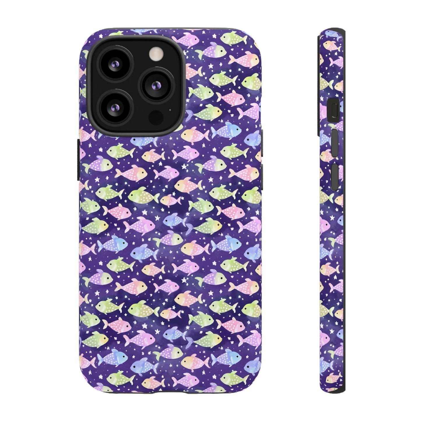 Fish And Stars | Tough Cases | Phone Case | Protective Cover | Ocean Themed | Sea Themed | Cute Phone Cover | Colorful