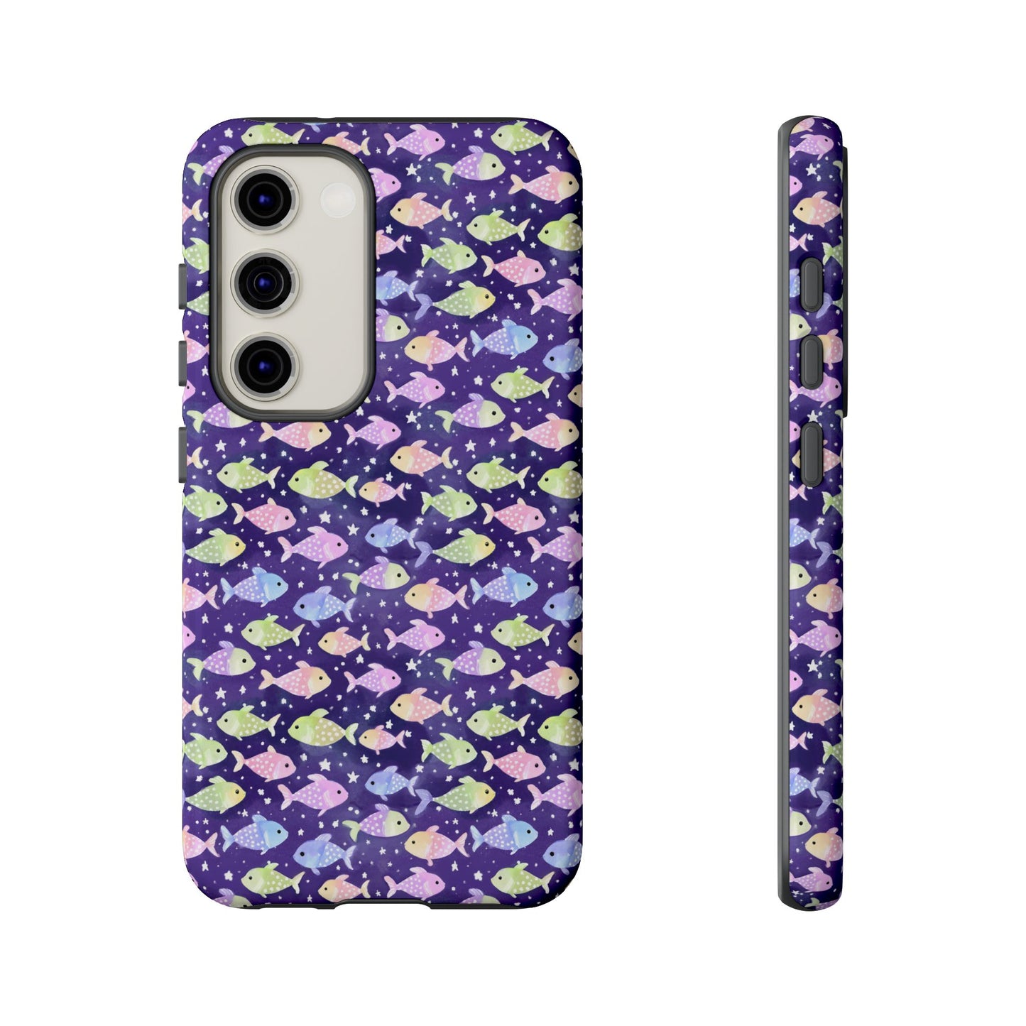 Fish And Stars | Tough Cases | Phone Case | Protective Cover | Ocean Themed | Sea Themed | Cute Phone Cover | Colorful