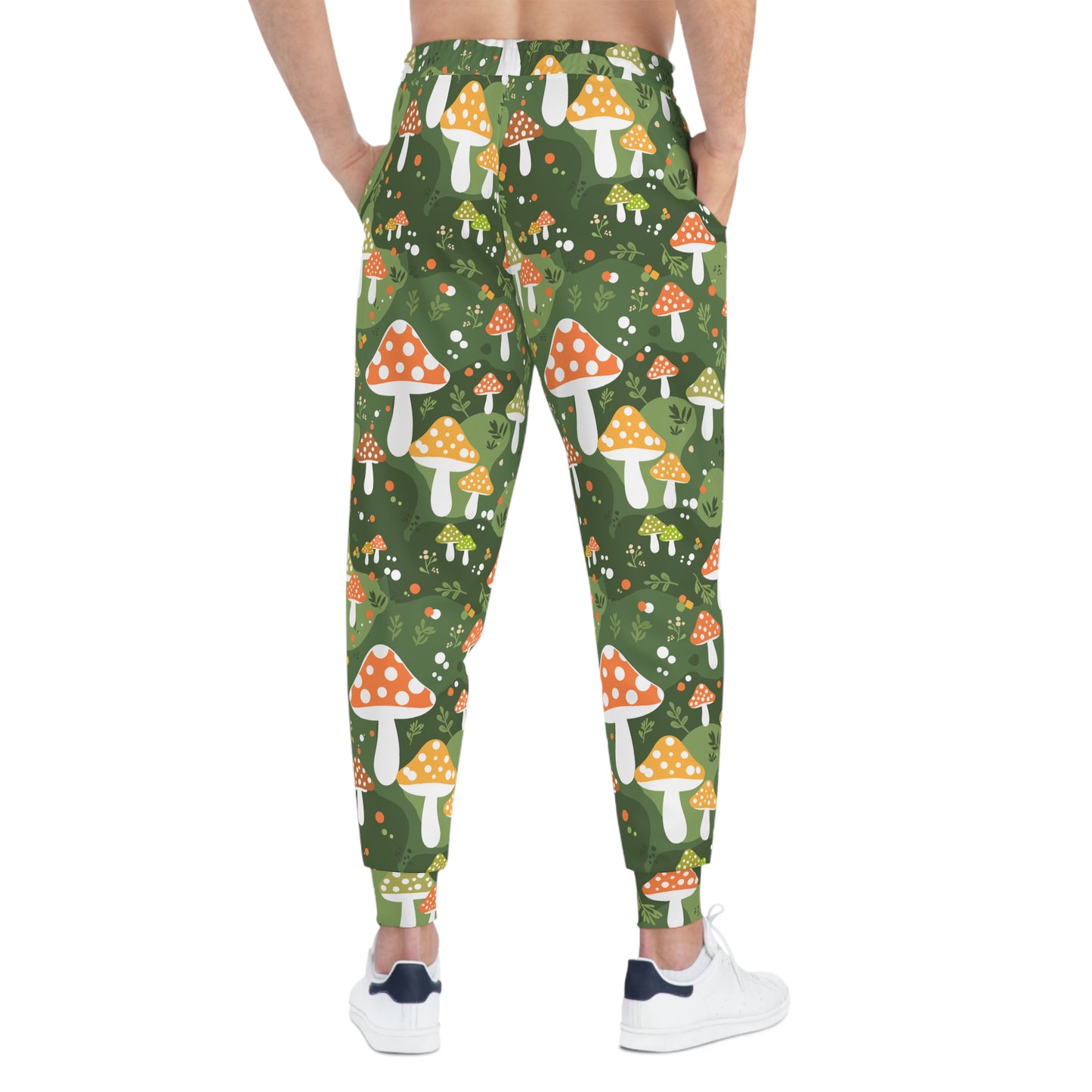 Mushroom Print Joggers - Cozy Lounge Pants, Fun Gift for Nature Lovers, Perfect for Home or Outdoor Adventures