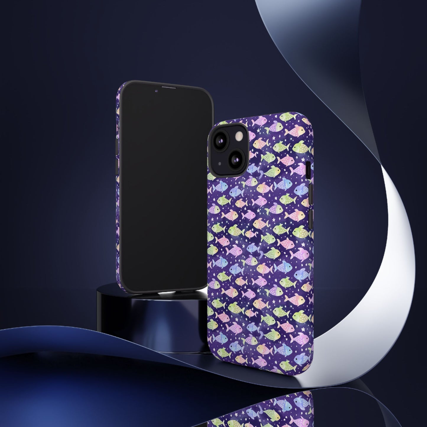 Fish And Stars | Tough Cases | Phone Case | Protective Cover | Ocean Themed | Sea Themed | Cute Phone Cover | Colorful