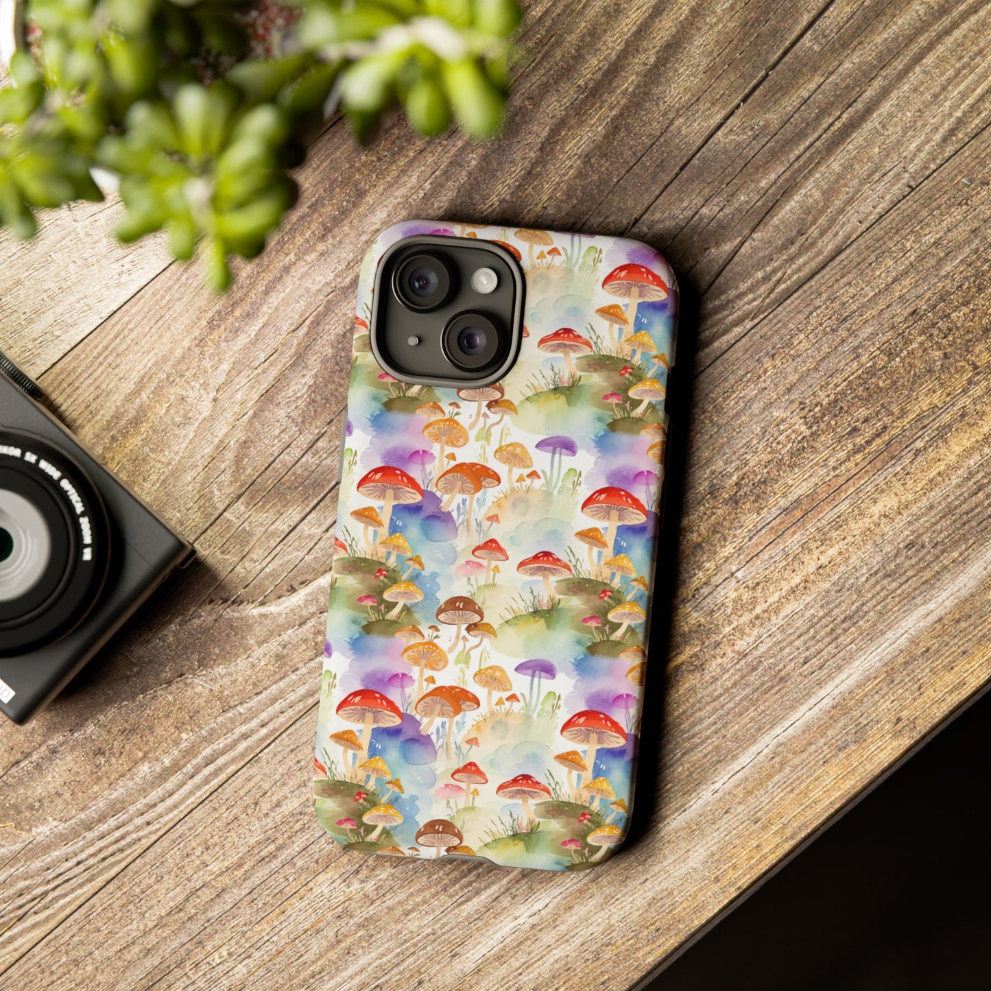 Mushroom Phone Case | Shroom Phone Cover | Hippie Themed Phone Case | Cute mushroom Pattern | Tough Case