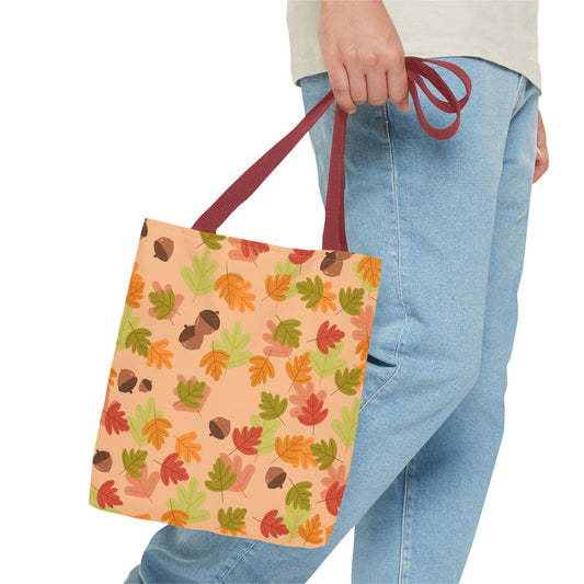 Fall Leaves Tote Bag, Eco-Friendly Shopping Bag, Autumn Style, Everyday Use, Perfect for Gift Giving