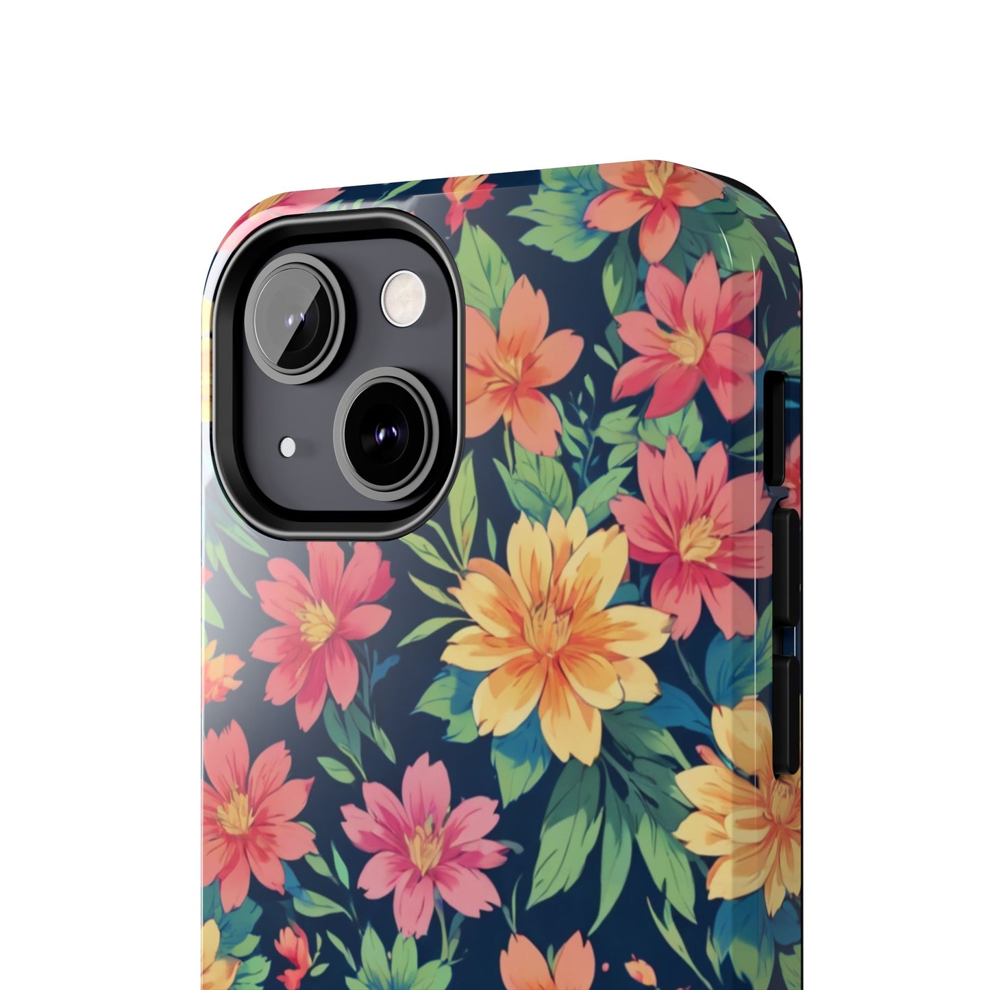 Tropical flowers Tough Phone Cases