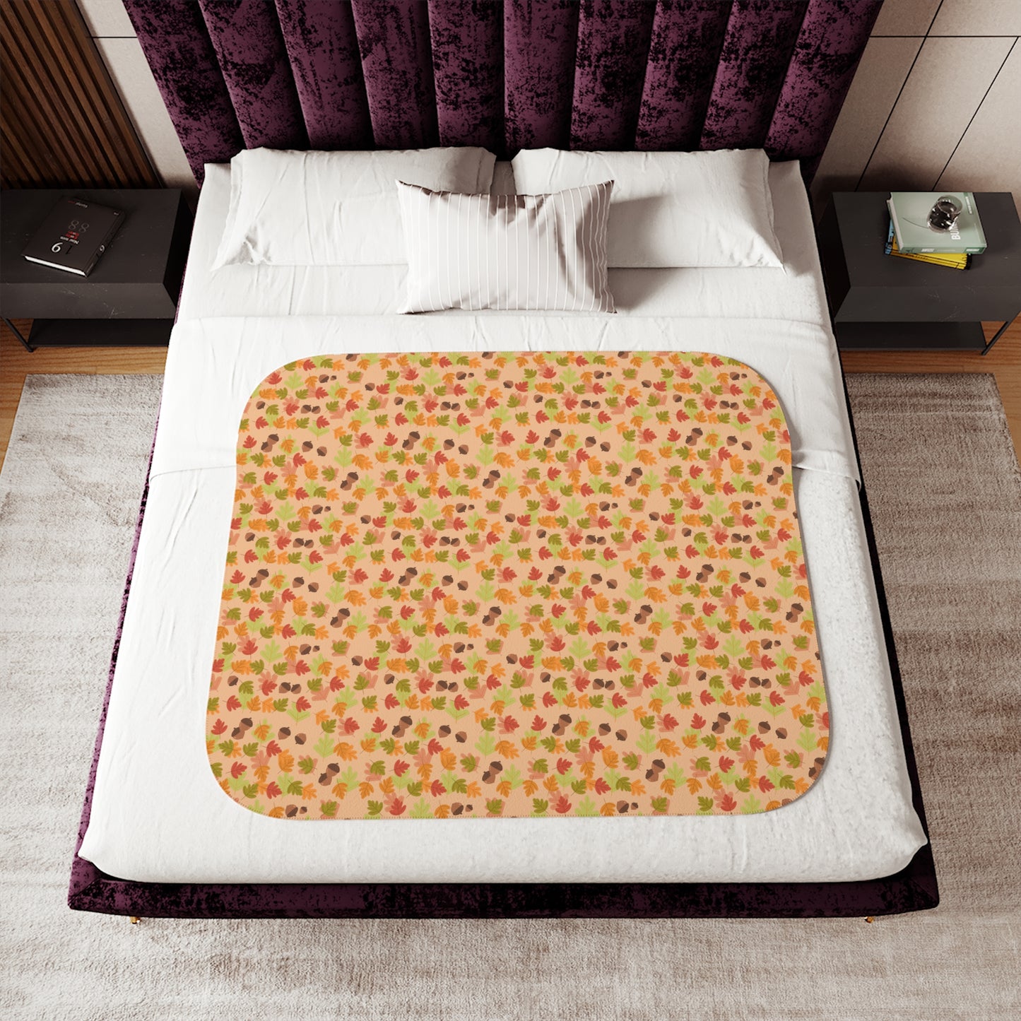 Autumn Leaves Soft Plush Blanket