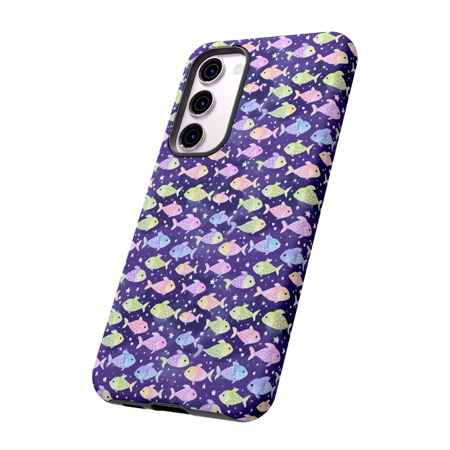 Fish And Stars | Tough Cases | Phone Case | Protective Cover | Ocean Themed | Sea Themed | Cute Phone Cover | Colorful