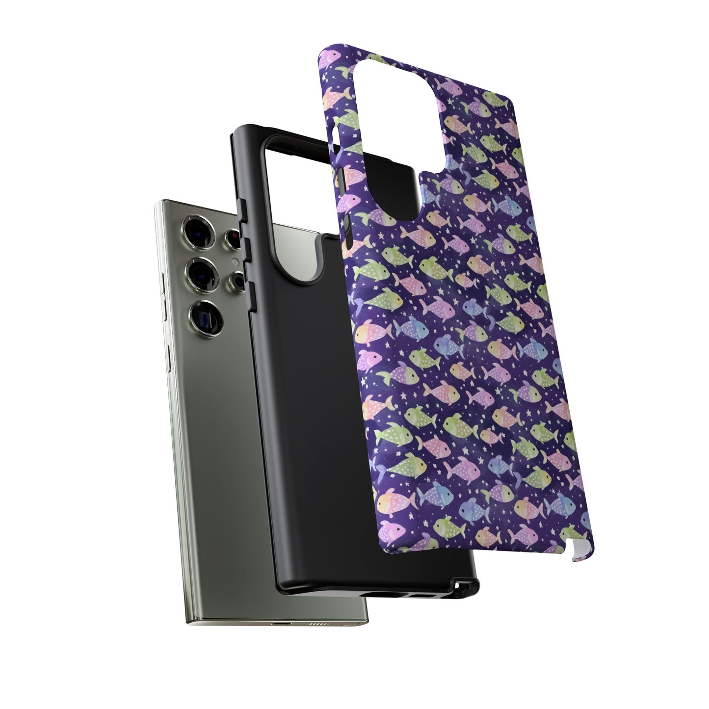 Fish And Stars | Tough Cases | Phone Case | Protective Cover | Ocean Themed | Sea Themed | Cute Phone Cover | Colorful