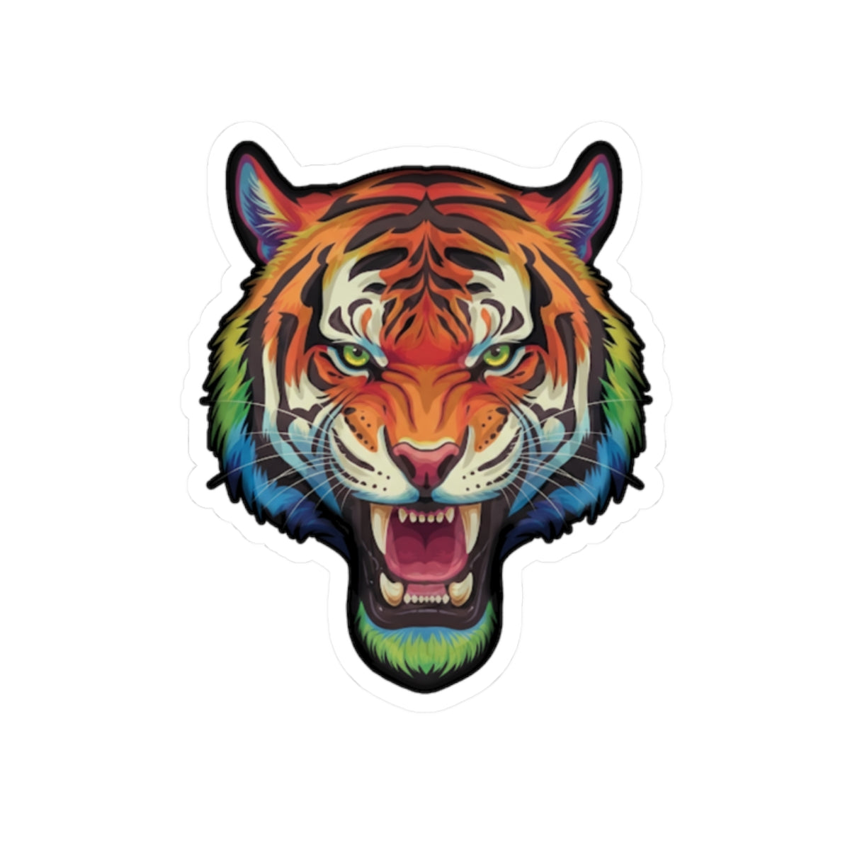 Stickers - Rainbow Roaring Tiger, Urban Vibes