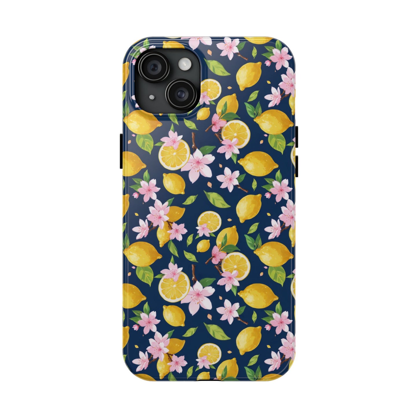 Lemon cherry blossom Tough Phone Cases
