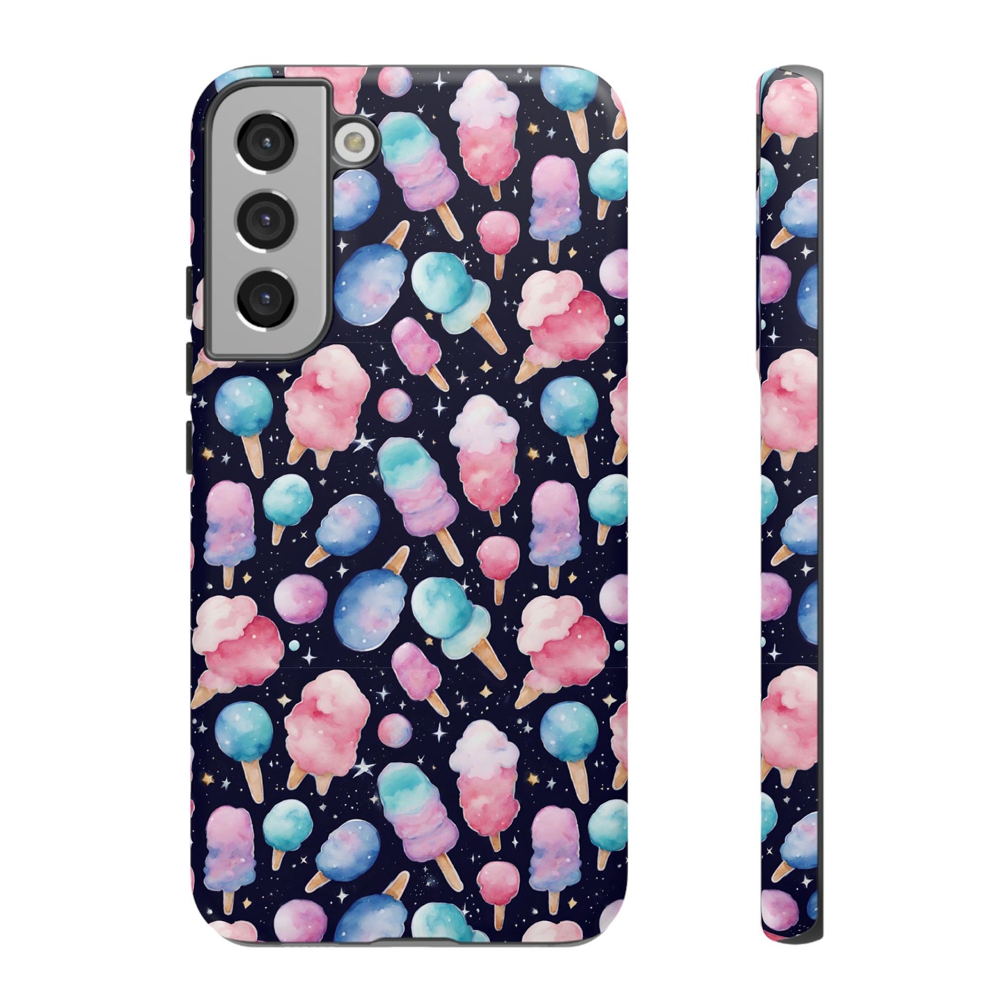 Cotton Candy Space Explosion Tough Case For iPhone Samsung