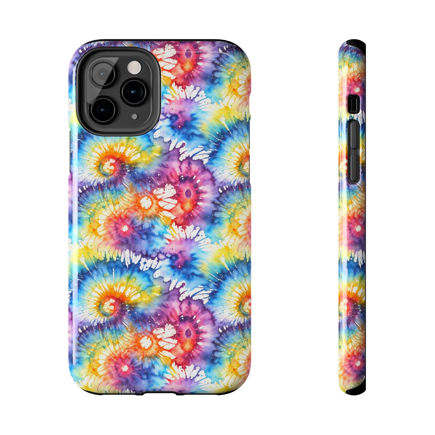 Rainbow Tye Dye Phone Case | Hippie Rainbow Phone Case | Boho Tye Dye | Tough Phone Case | Cute Rainbow Phone Case