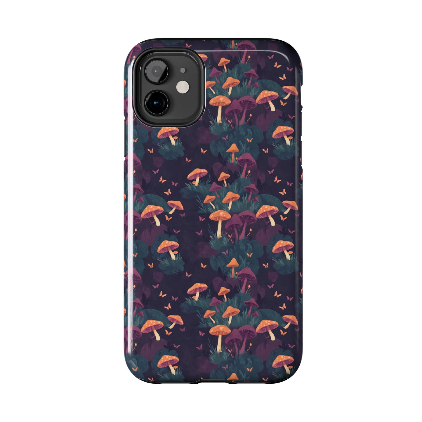Witchy Mushroom And Moth IPhone Case | Witchy Phone Case | Mushroom Phone Case | Hippie Mushrooms | Night Moths