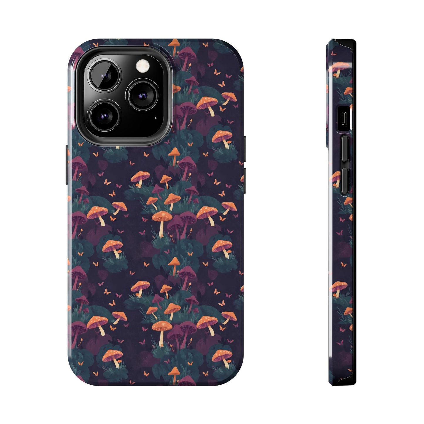 Witchy Mushroom And Moth IPhone Case | Witchy Phone Case | Mushroom Phone Case | Hippie Mushrooms | Night Moths