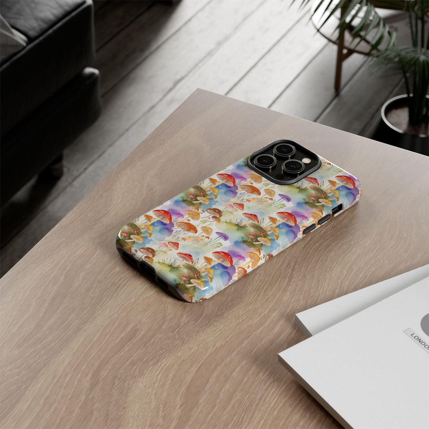 Mushroom Phone Case | Shroom Phone Cover | Hippie Themed Phone Case | Cute mushroom Pattern | Tough Case