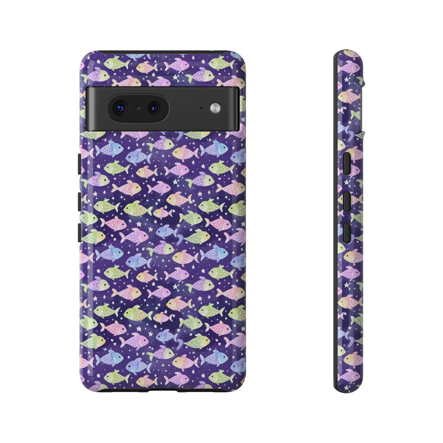 Fish And Stars | Tough Cases | Phone Case | Protective Cover | Ocean Themed | Sea Themed | Cute Phone Cover | Colorful