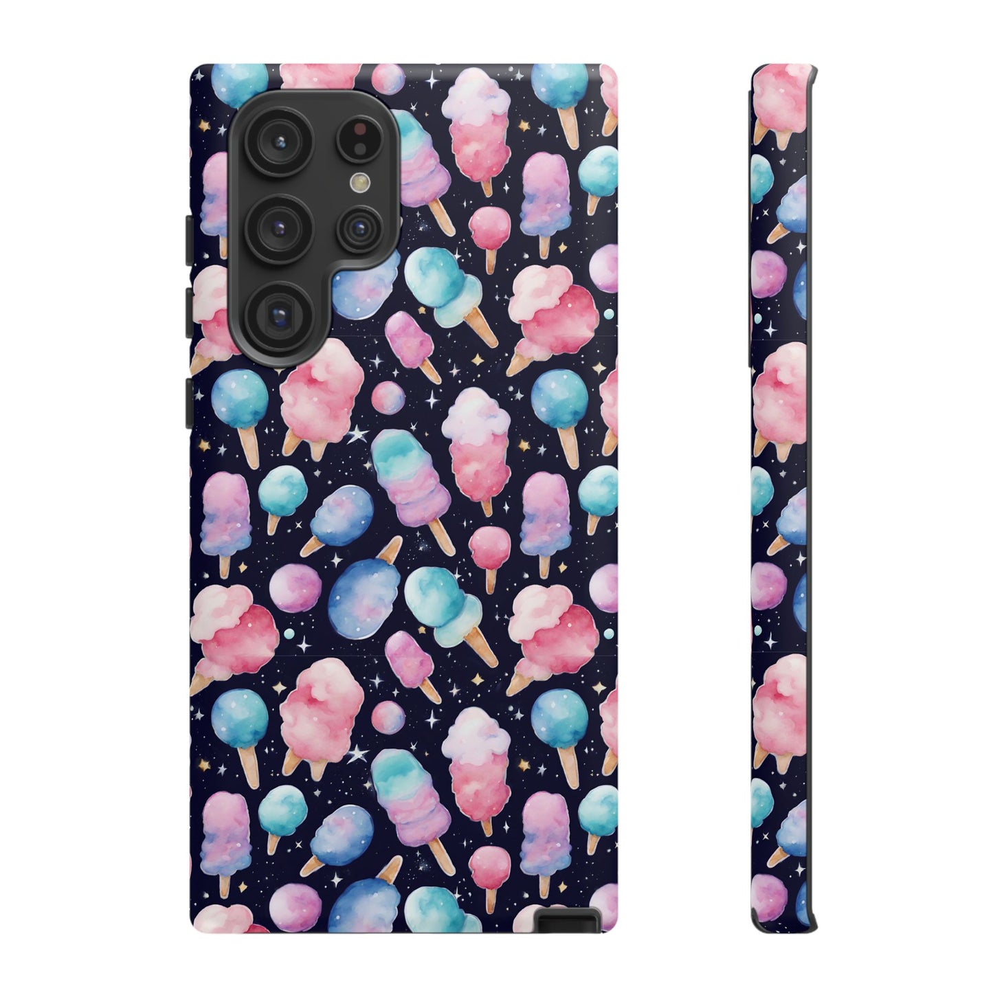 Cotton Candy Space Explosion Tough Case For iPhone Samsung