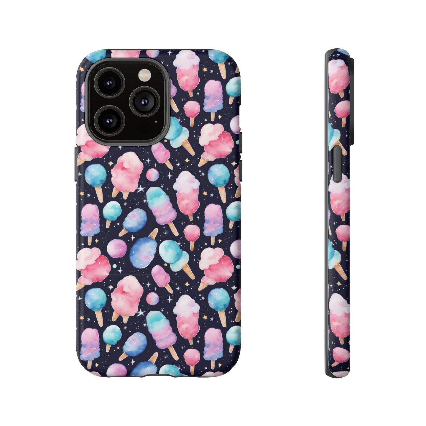 Cotton Candy Space Explosion Tough Case For iPhone Samsung