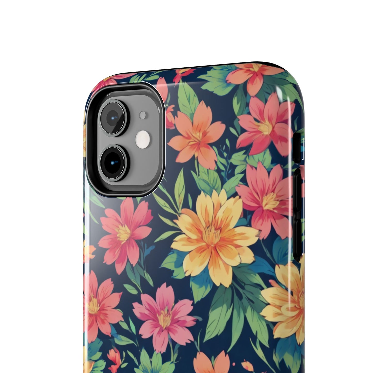 Tropical flowers Tough Phone Cases