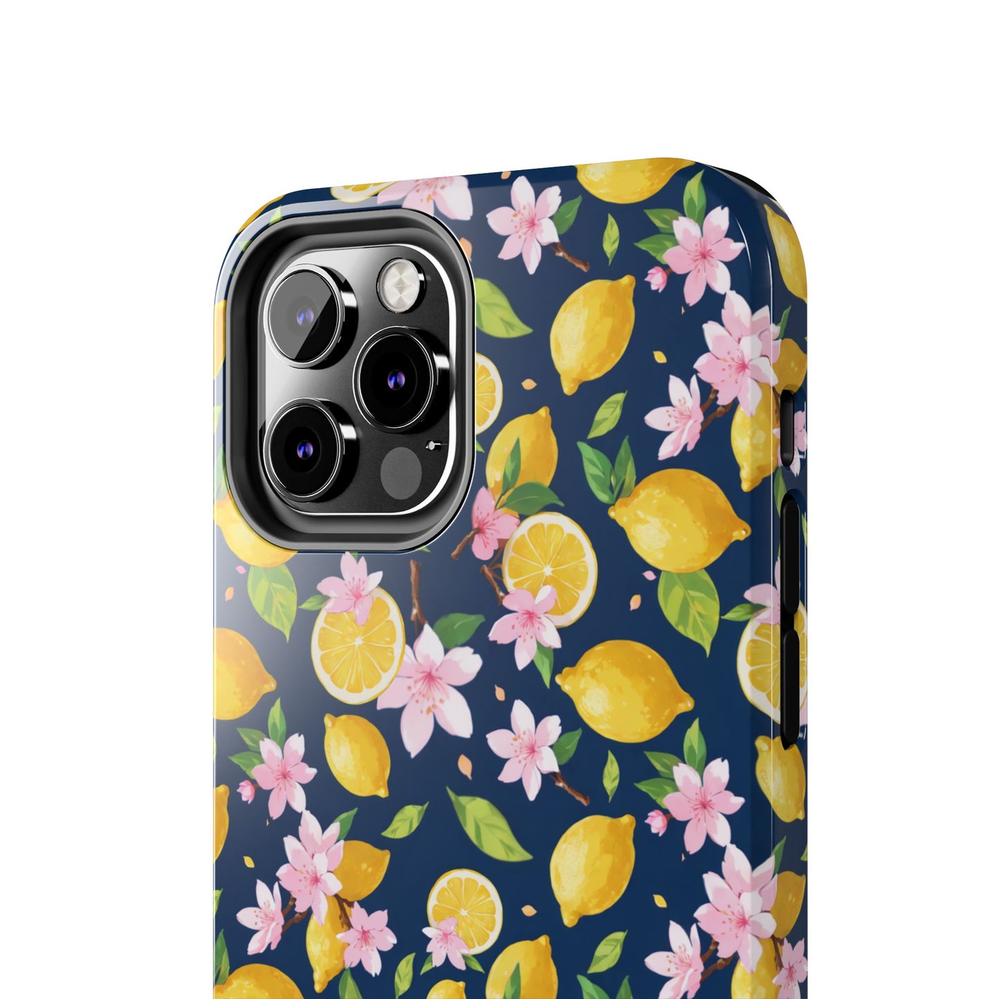 Lemon cherry blossom Tough Phone Cases