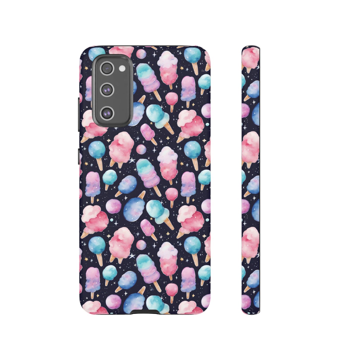 Cotton Candy Space Explosion Tough Case For iPhone Samsung