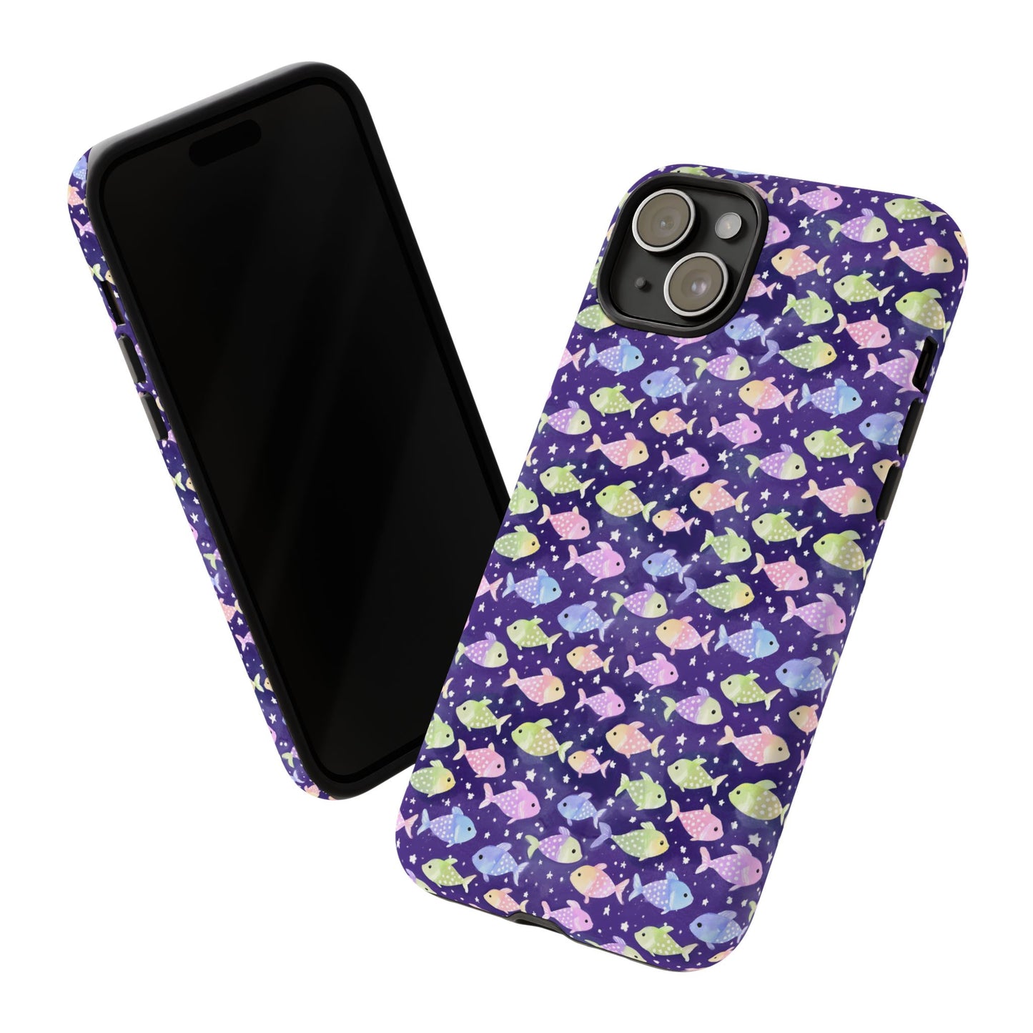 Fish And Stars | Tough Cases | Phone Case | Protective Cover | Ocean Themed | Sea Themed | Cute Phone Cover | Colorful