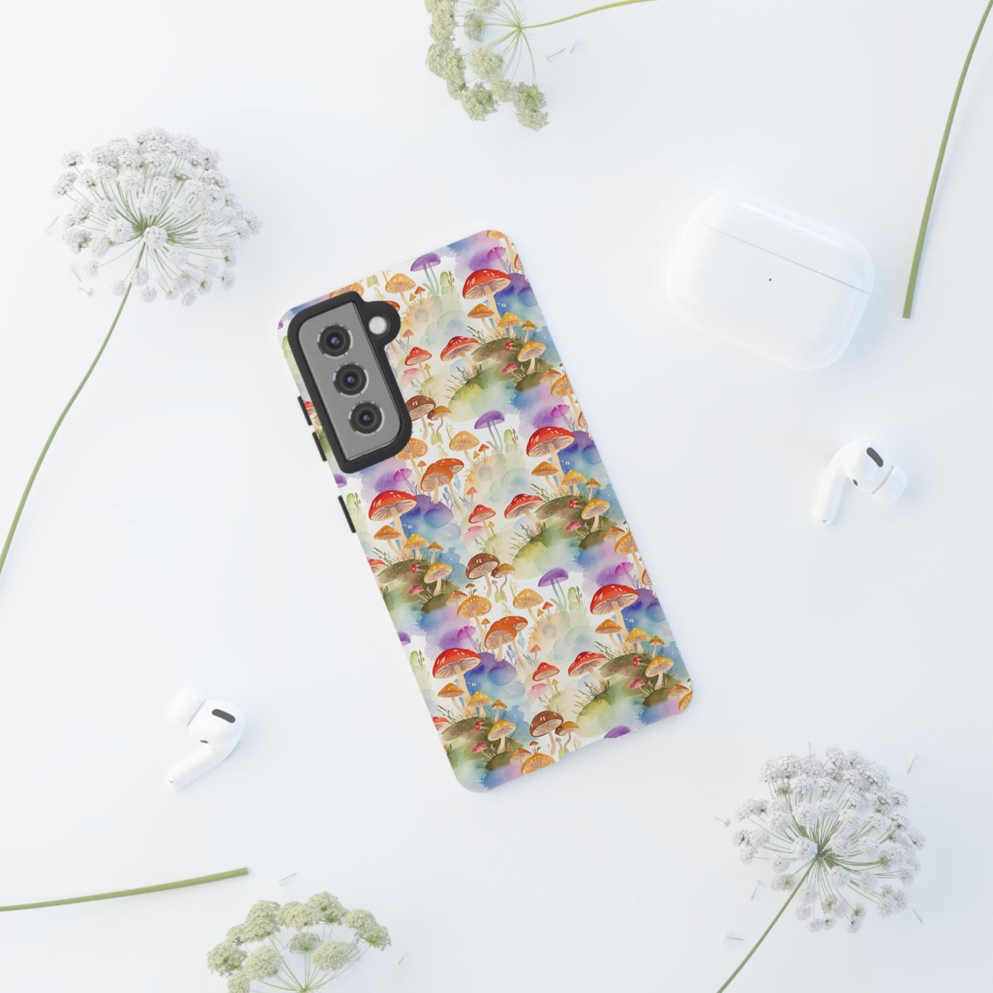 Mushroom Phone Case | Shroom Phone Cover | Hippie Themed Phone Case | Cute mushroom Pattern | Tough Case