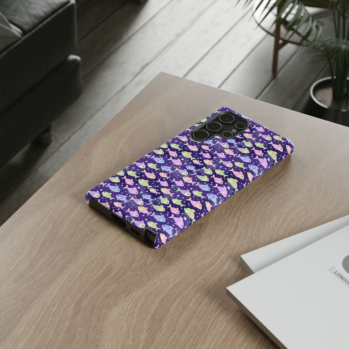 Fish And Stars | Tough Cases | Phone Case | Protective Cover | Ocean Themed | Sea Themed | Cute Phone Cover | Colorful