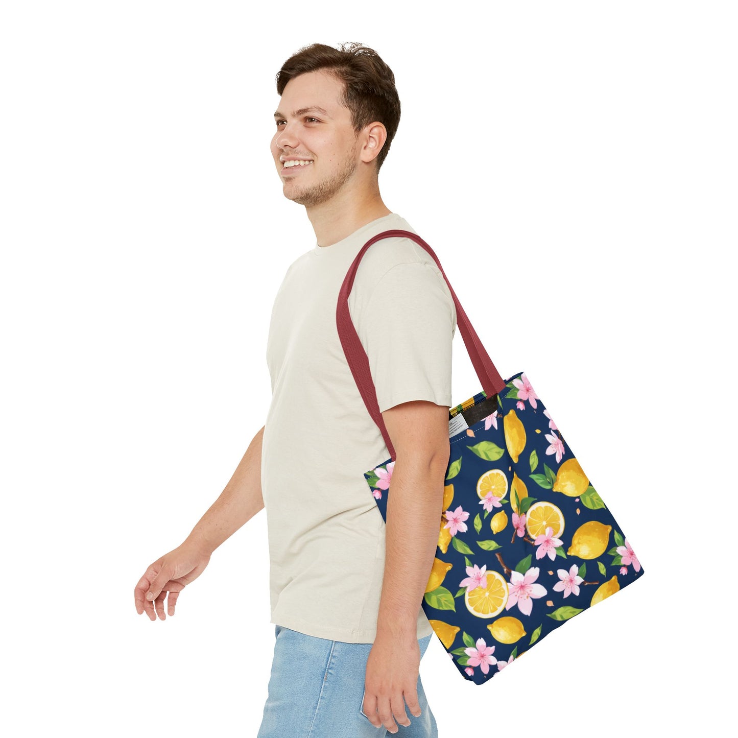 Lemon and cherry blossom Tote Bag