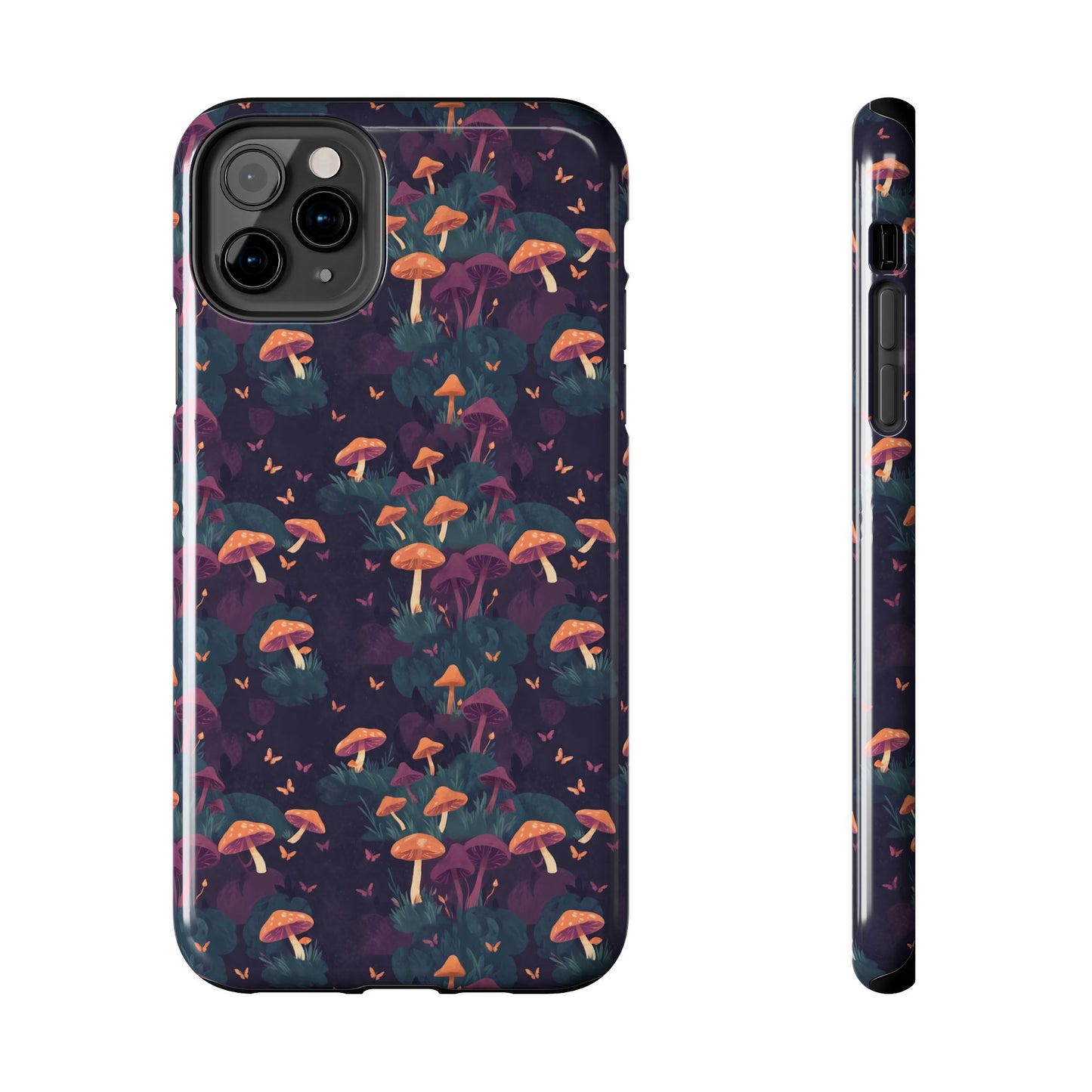 Witchy Mushroom And Moth IPhone Case | Witchy Phone Case | Mushroom Phone Case | Hippie Mushrooms | Night Moths