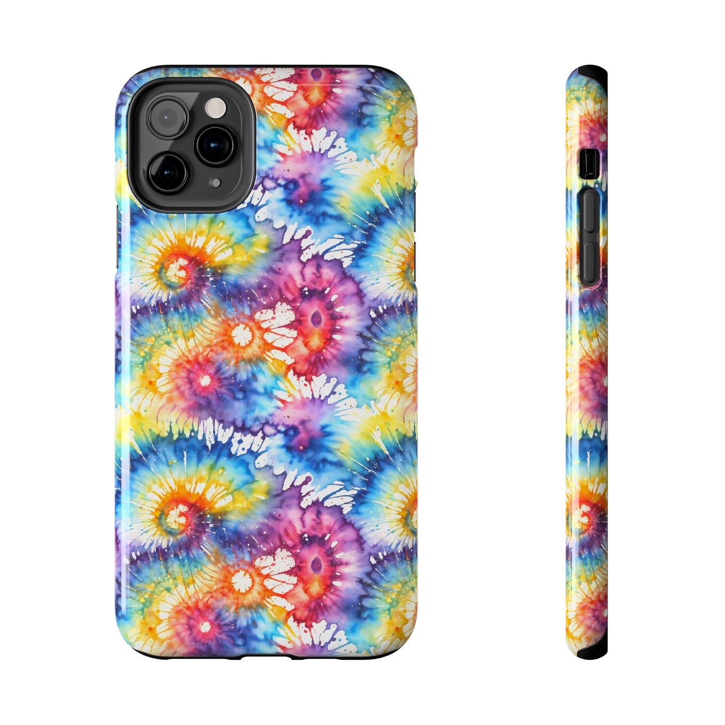 Rainbow Tye Dye Phone Case | Hippie Rainbow Phone Case | Boho Tye Dye | Tough Phone Case | Cute Rainbow Phone Case
