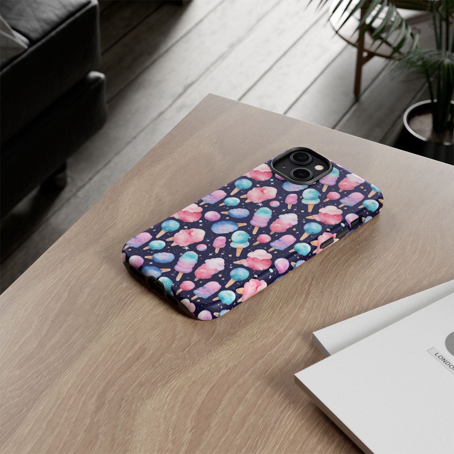 Cotton Candy Space Explosion Tough Case For iPhone Samsung