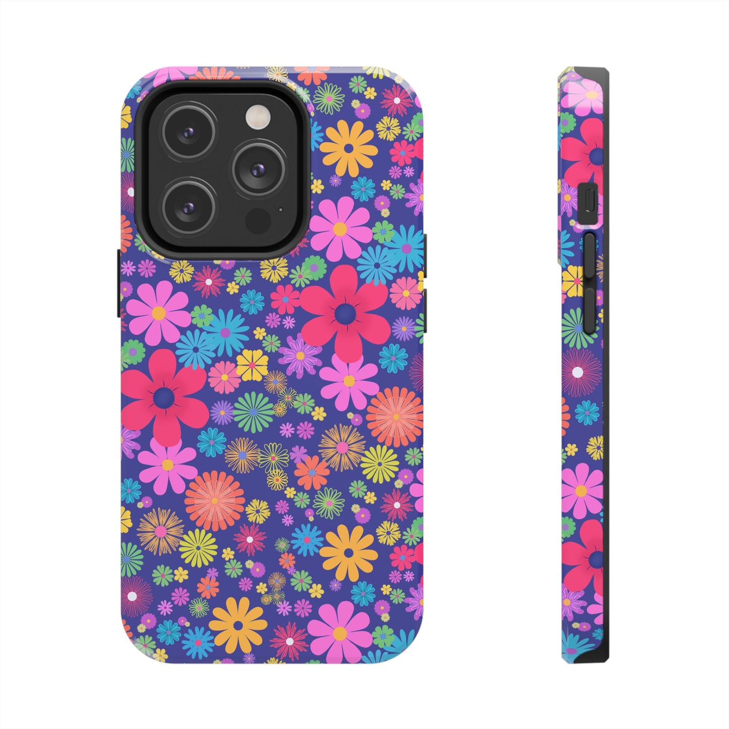 Colorful Floral Tough Phone Cases