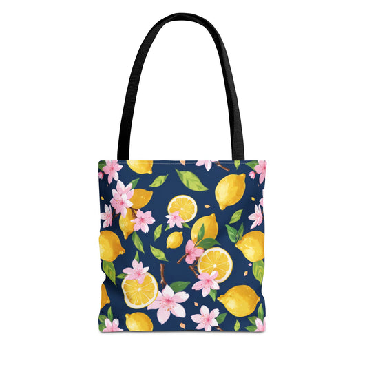 Lemon and cherry blossom Tote Bag