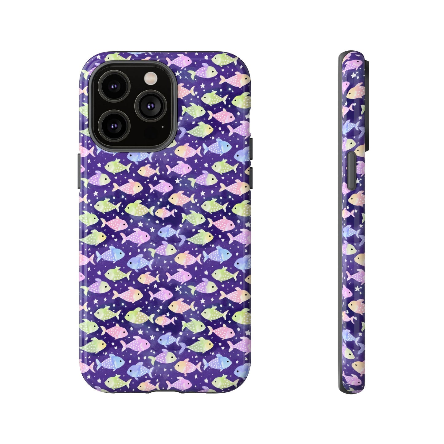 Fish And Stars | Tough Cases | Phone Case | Protective Cover | Ocean Themed | Sea Themed | Cute Phone Cover | Colorful