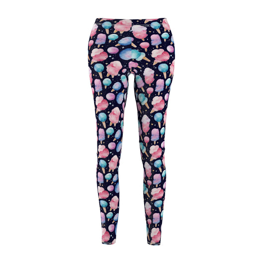 Cotton Candy Space Explosion Womens Casual Leggings Yoga