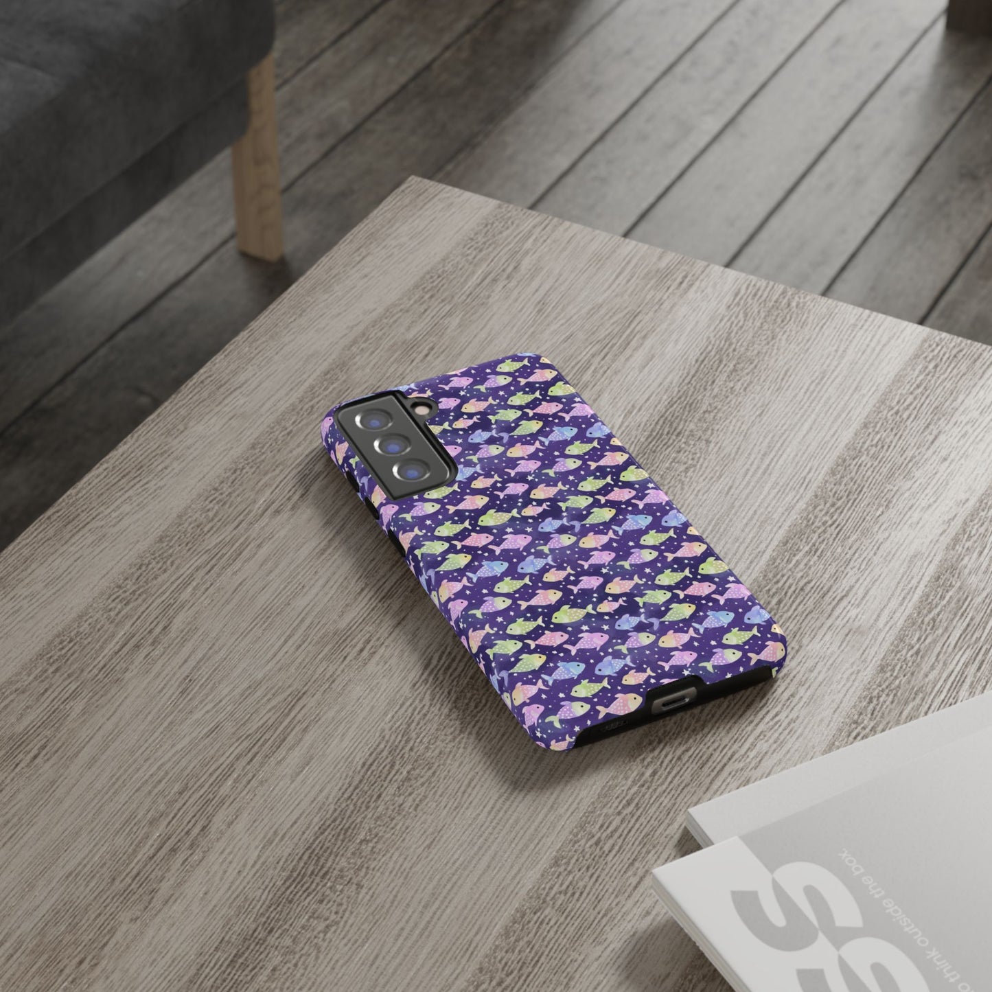Fish And Stars | Tough Cases | Phone Case | Protective Cover | Ocean Themed | Sea Themed | Cute Phone Cover | Colorful